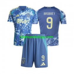 Camisola AFC Ajax Brian Brobbey 9 Criança Equipamento Segundo 2024-2025 Manga Curta